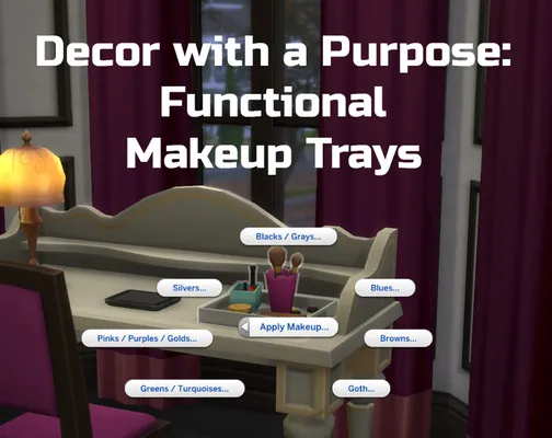 Decor With A Purpose: Functional Makeup Trays