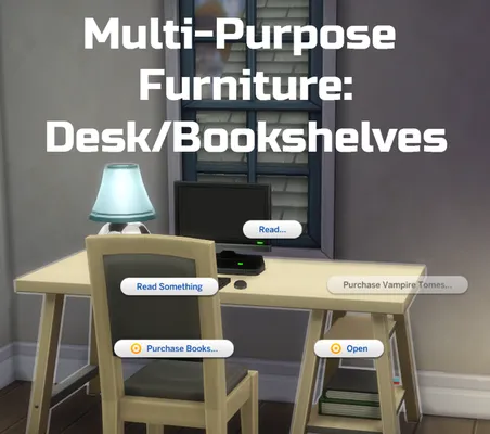 Multi-Purpose Furniture: Desk/Bookshelves