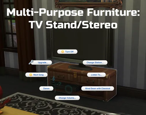 Multi-Purpose Furniture: Tv Stand/Stereo