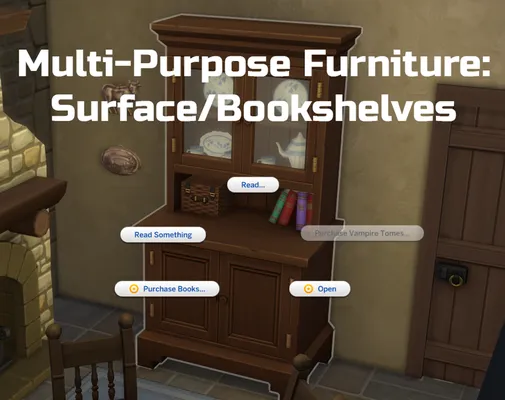 Multi-Purpose Furniture: Surface/Bookshelves
