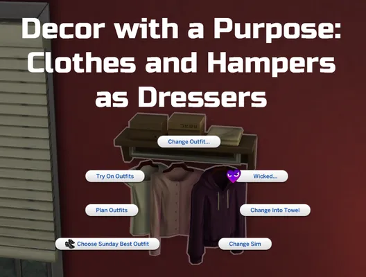 Decor With A Purpose: Clothes And Hampers As Dressers
