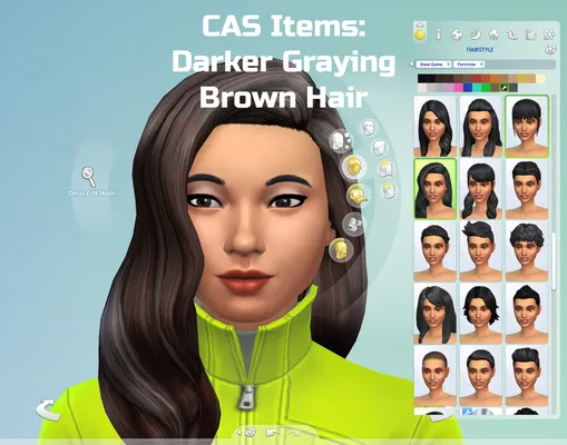 CAS Items: Darker Graying Brown Hair
