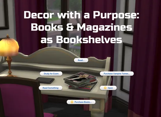 Decor with a Purpose: Books & Magazines as Bookshelves