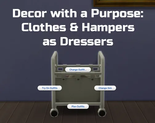 Decor with a Purpose: Clothes & Hampers as Dressers