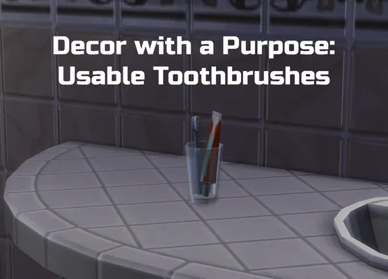 Decor with a Purpose: Usable Toothbrushes