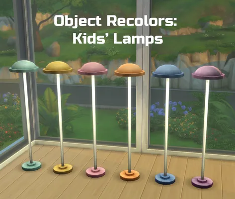 Object Recolors: Kids' Lamps