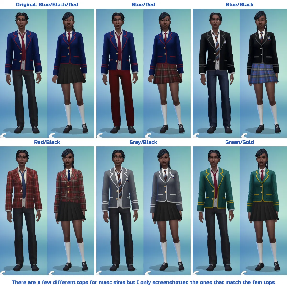 Outfits: School Colors & Better Outfits