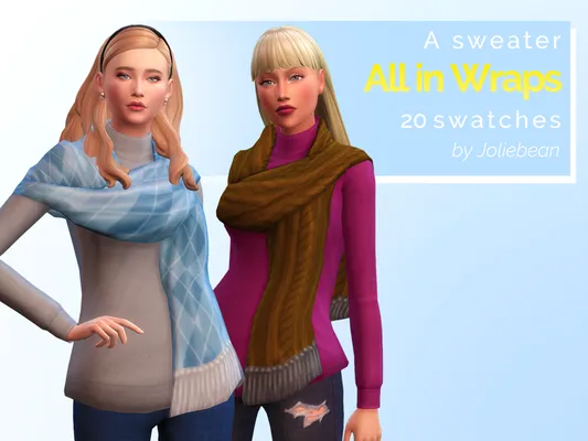 ? All in Wraps - a sweater in 20 swatches ?