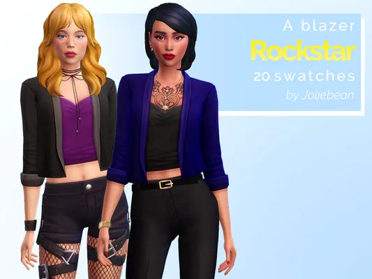 ? Rockstar - a blazer in 20 swatches - 7000 followers gift on tumblr ?