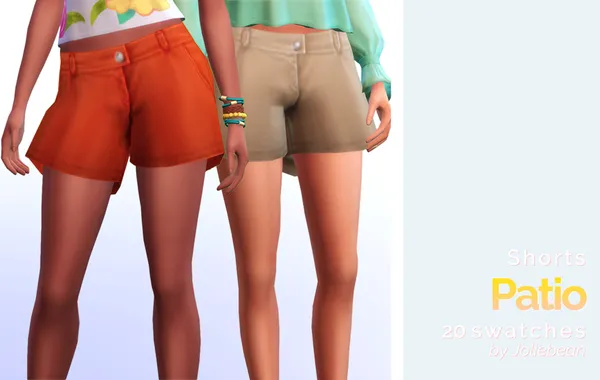 ? Patio - shorts in 20 swatches ?