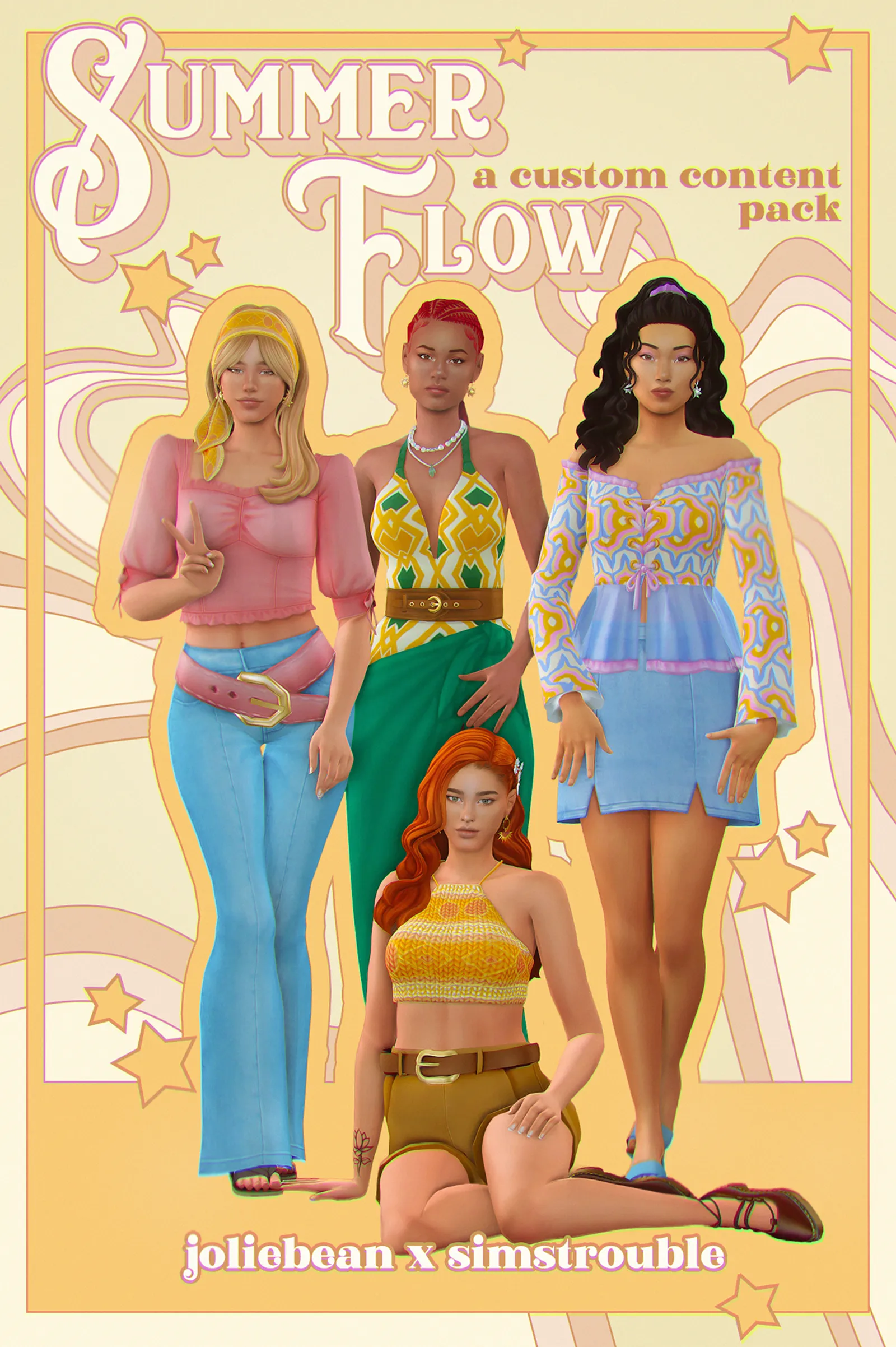 Summer Flow, a CC pack by Joliebean & Simstrouble