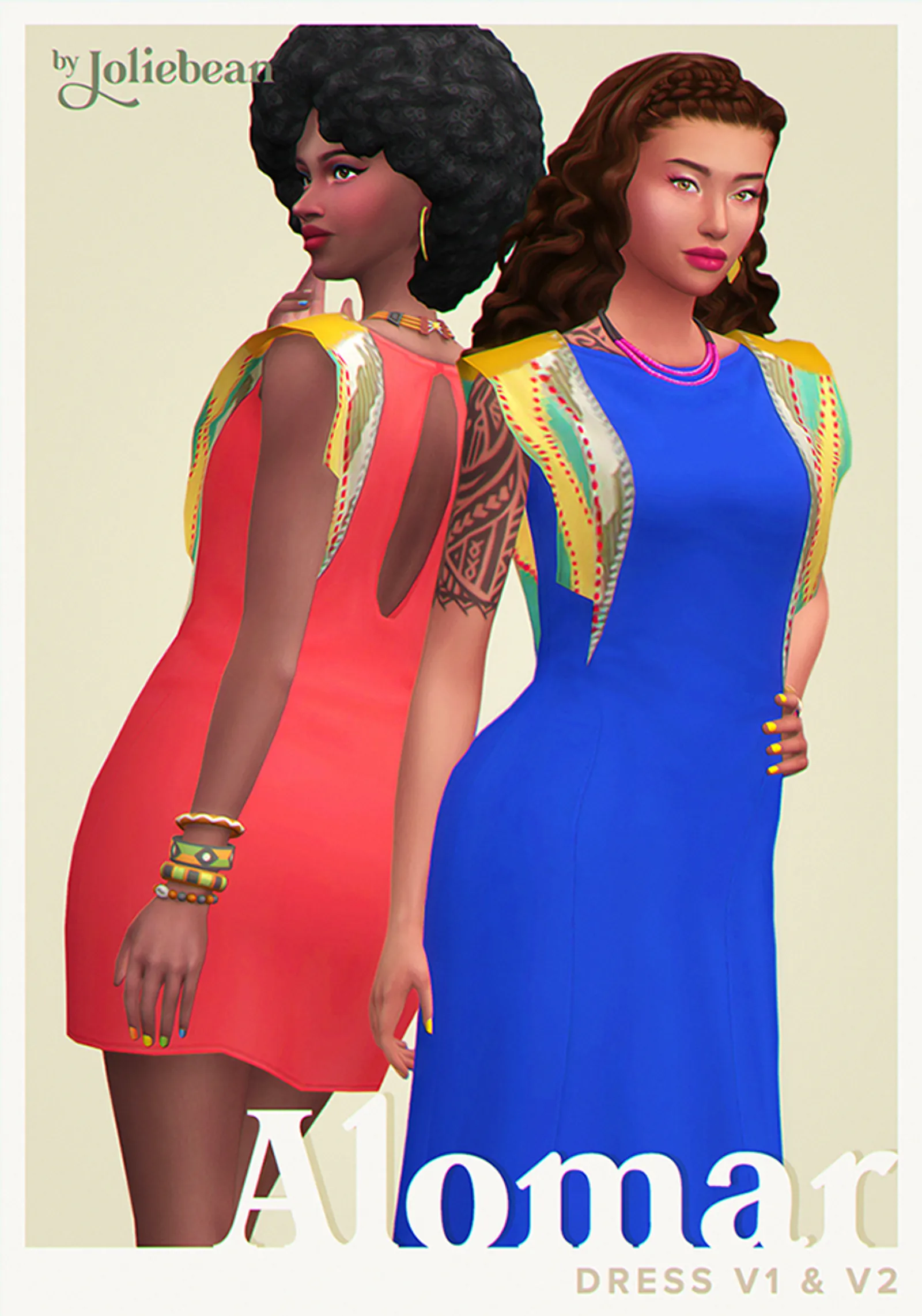 Alomar Dress in 2 versions by Joliebean