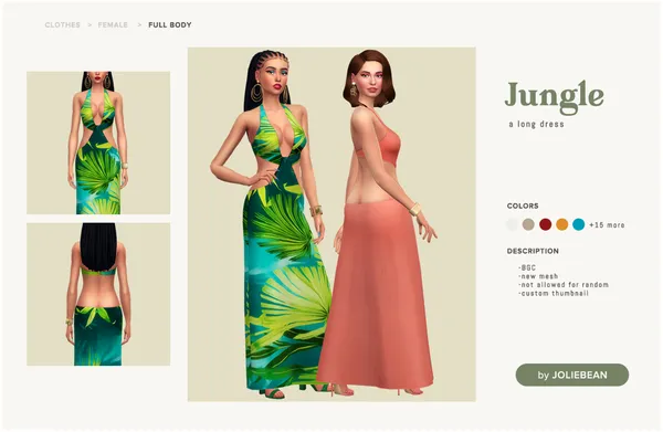 Jungle Dress by Joliebean