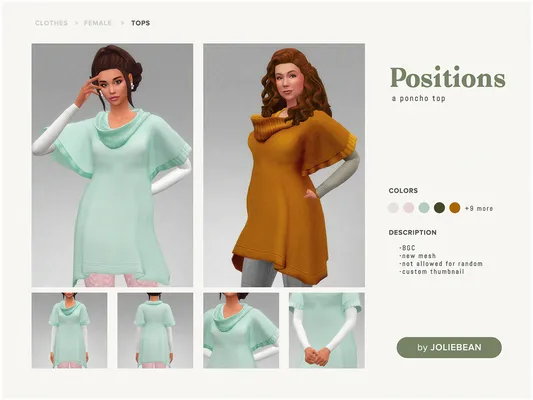 Positions - a poncho top by Joliebean