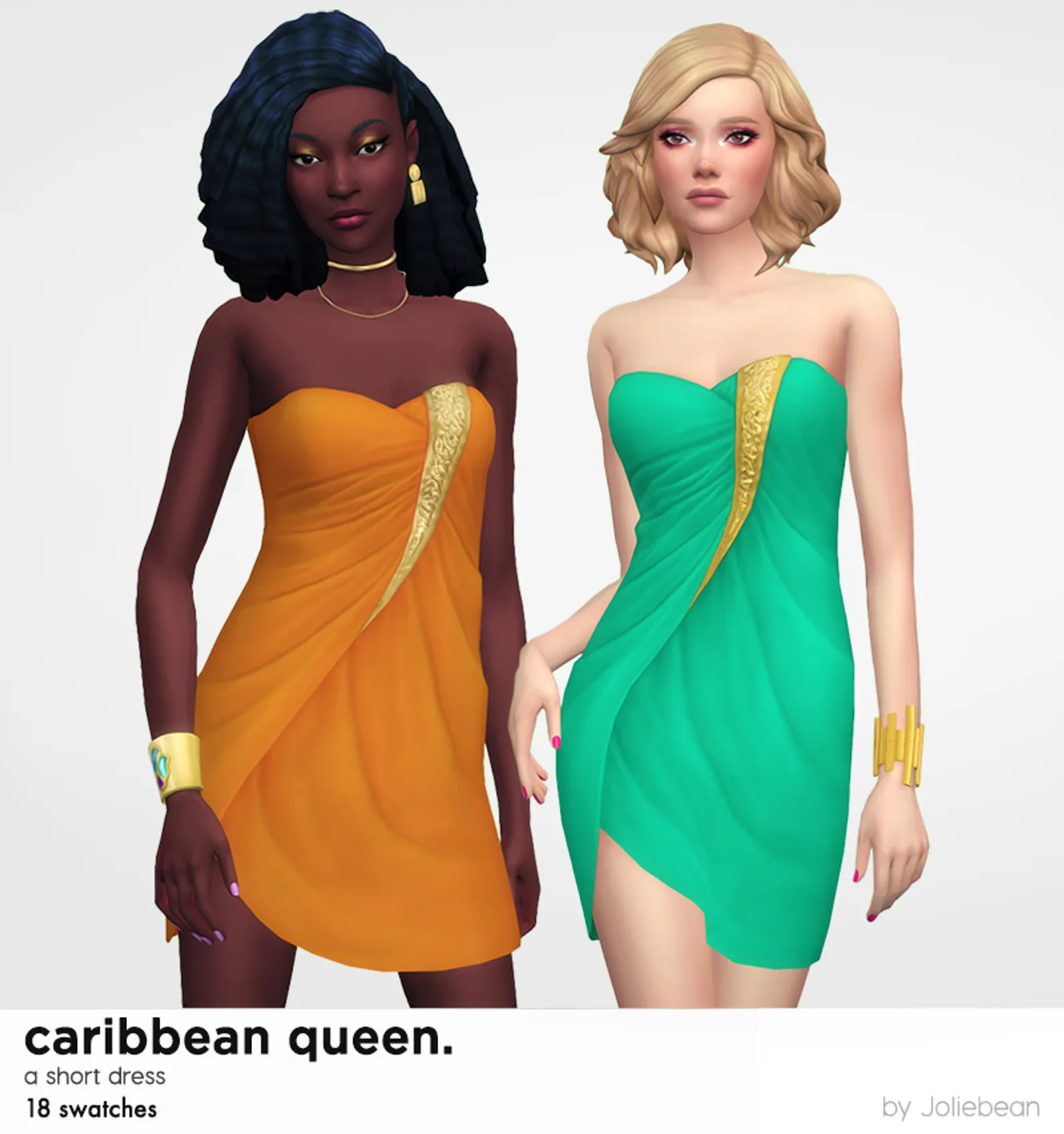 Caribbean Queen short dress by Joliebean