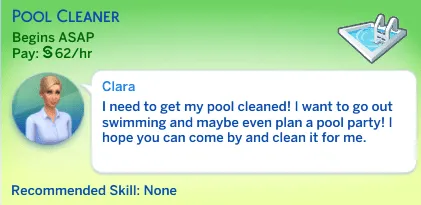 Pool Cleaner (Odd Jobs)