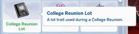 College Reunion Lot Trait