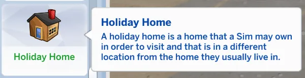 Holiday Home Trait