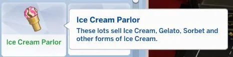 Ice Cream Parlor Lot Trait