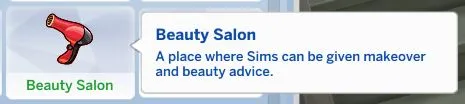 Beauty Salon Lot Trait