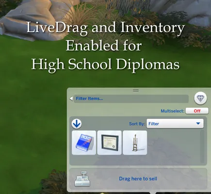 LiveDrag and Inventory Enabled for High School Diplomas