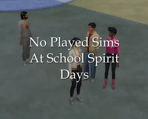 No Played Sims At School Spirit Days