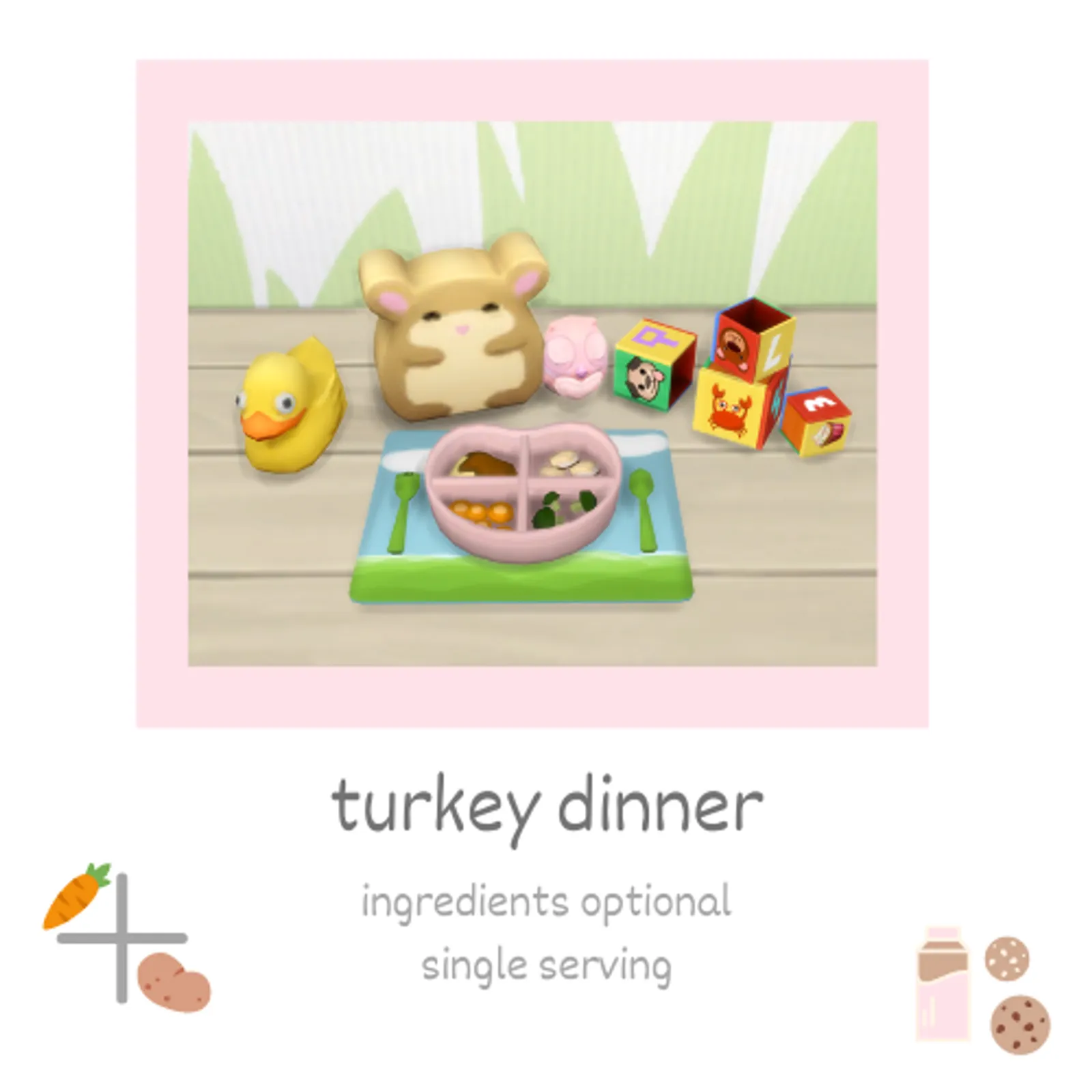 turkey dinner - toddler food