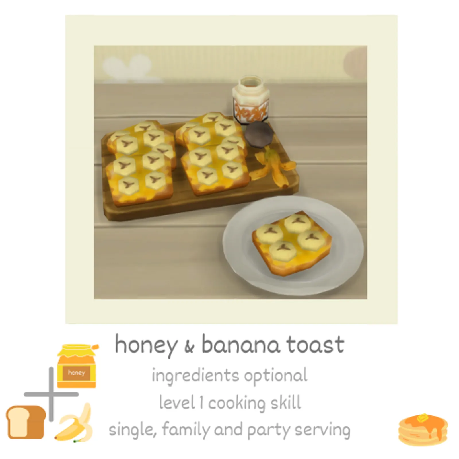 honey & banana toast 