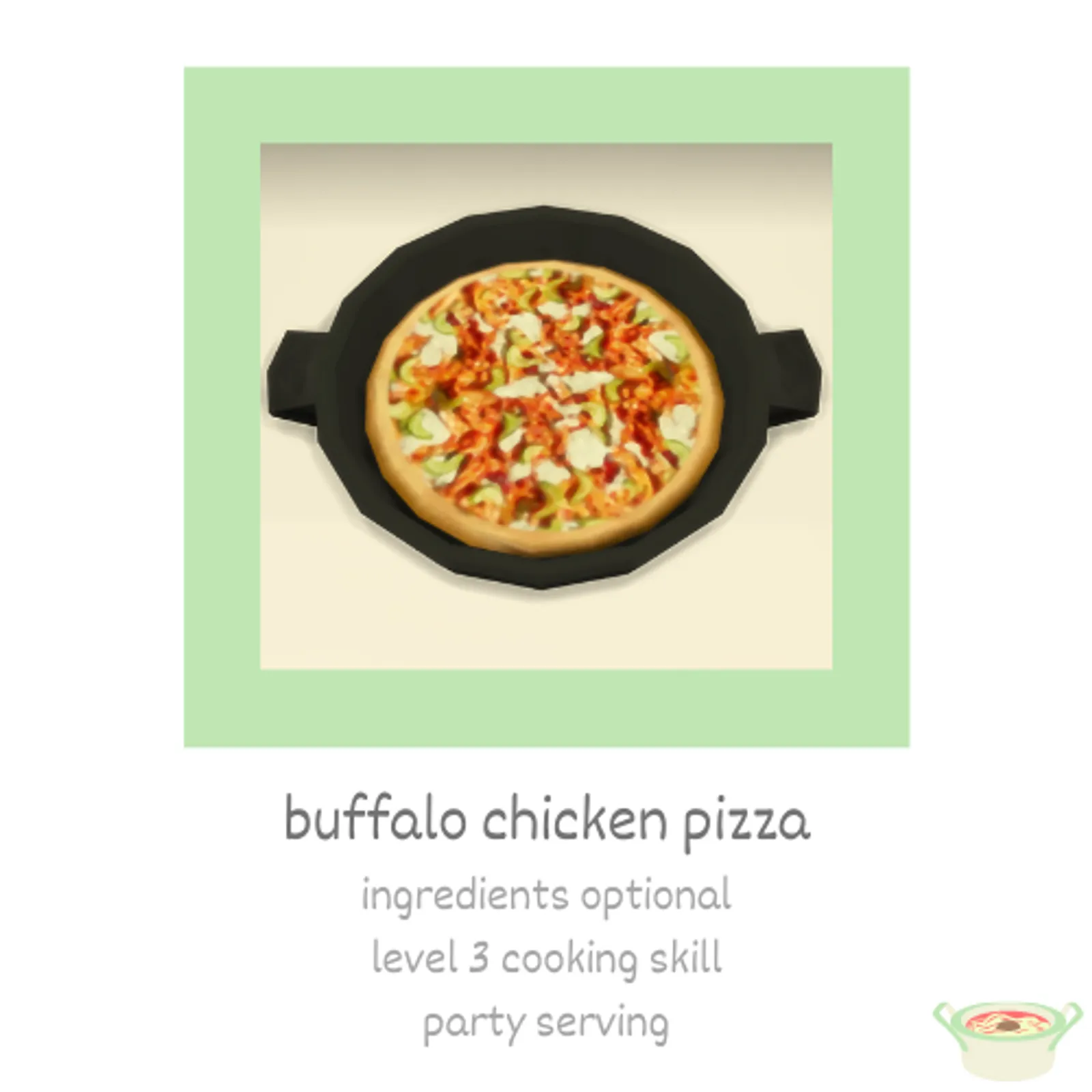 buffalo chicken pizza