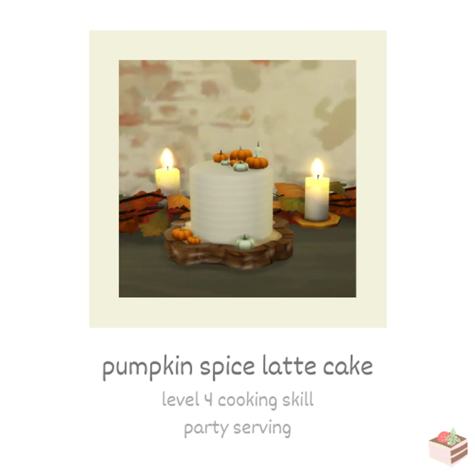 pumpkin spice latte cake