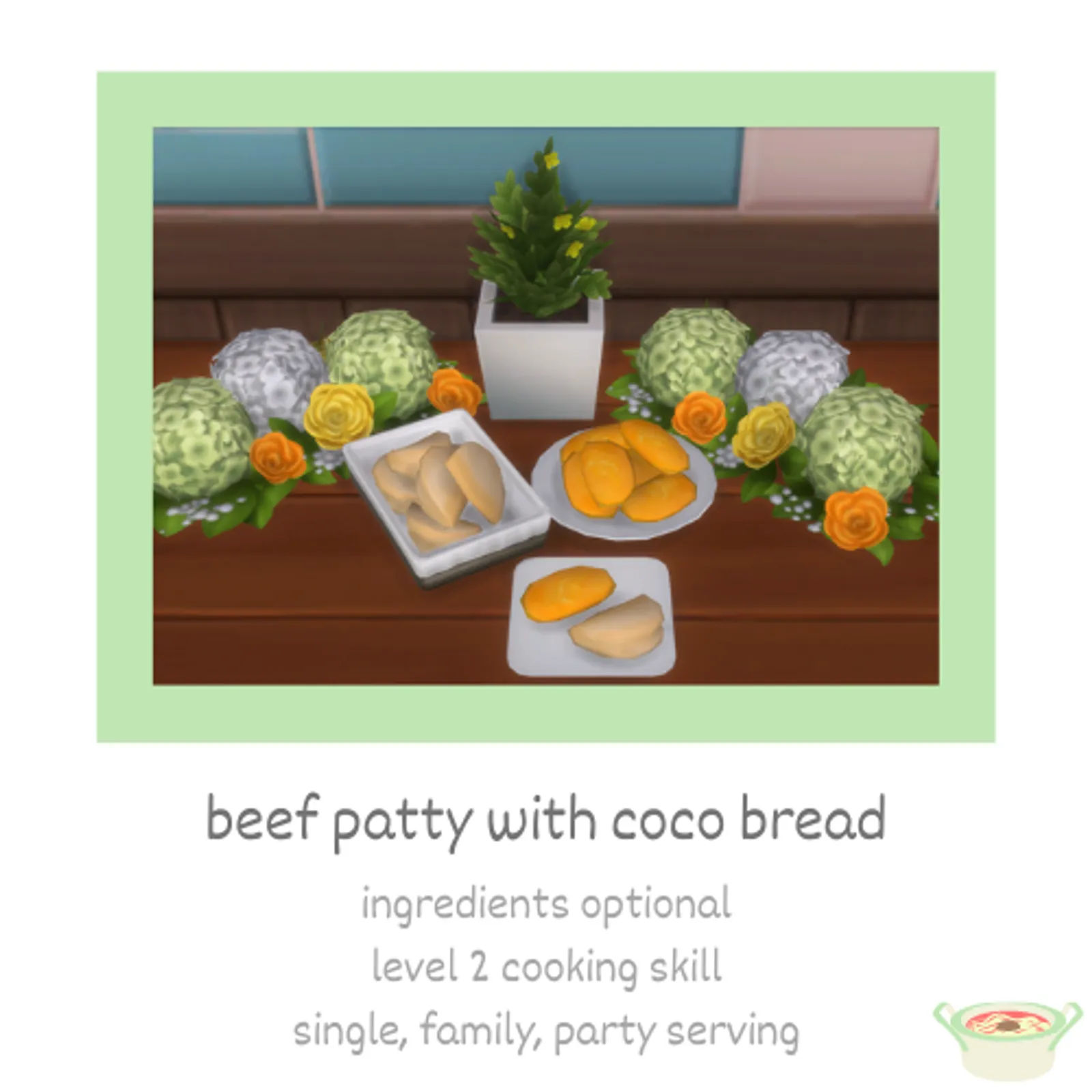 beef patty with coco bread