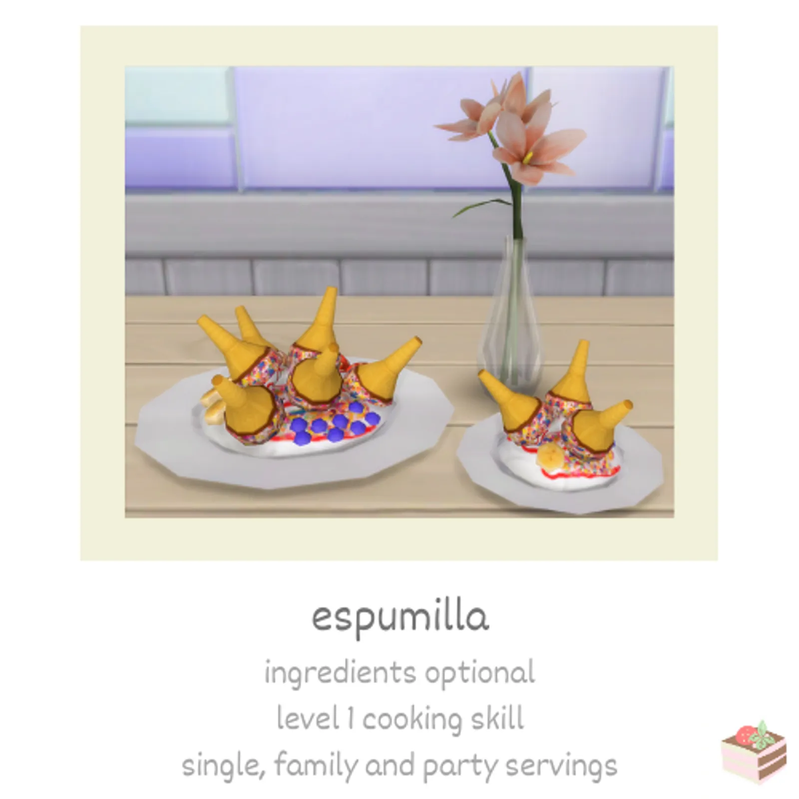 espumilla - meringue cream pudding 