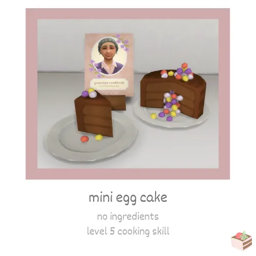 chocolate mini egg cake