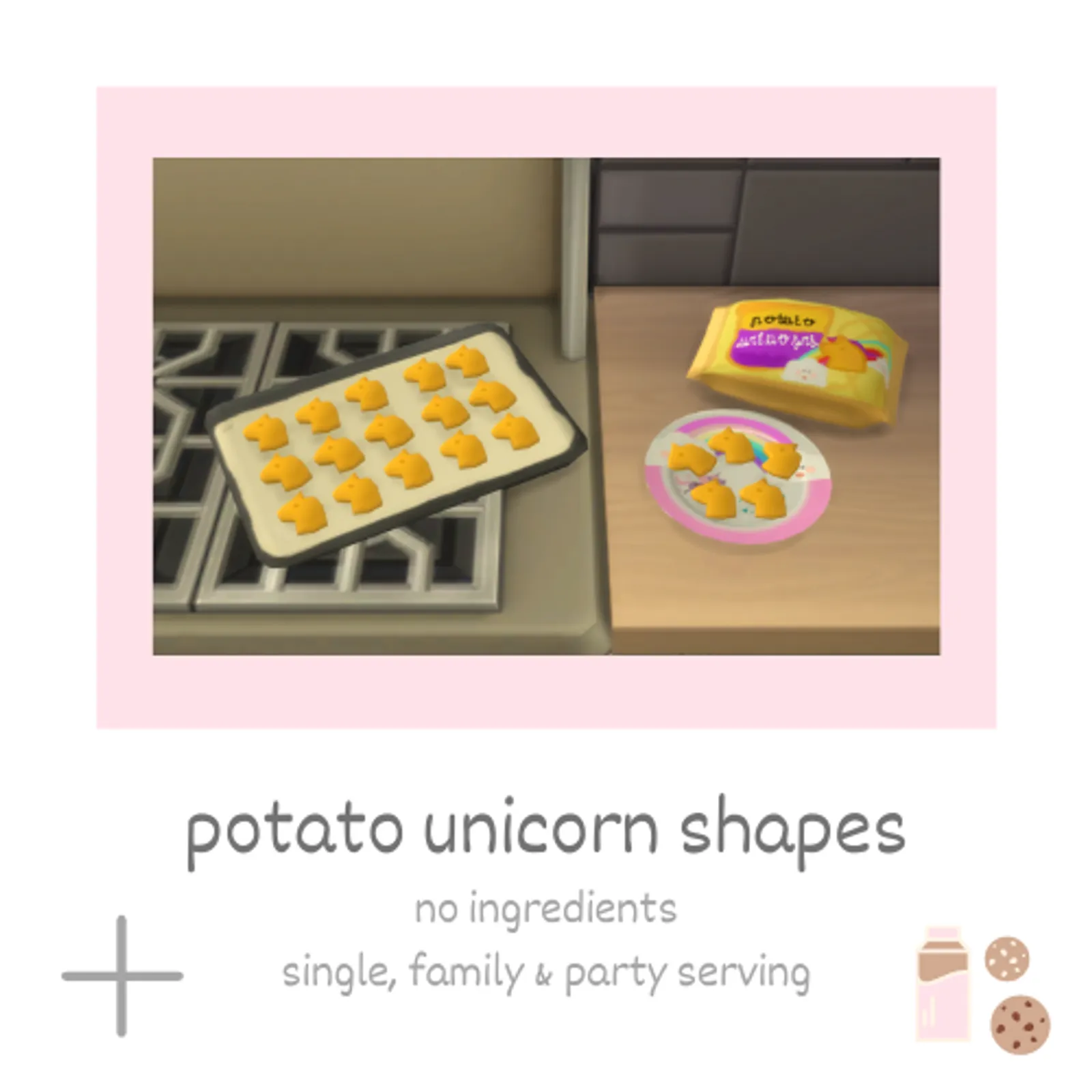 potato unicorn shapes