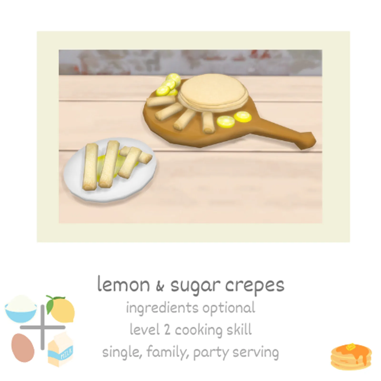 lemon & sugar crepes 🥞
