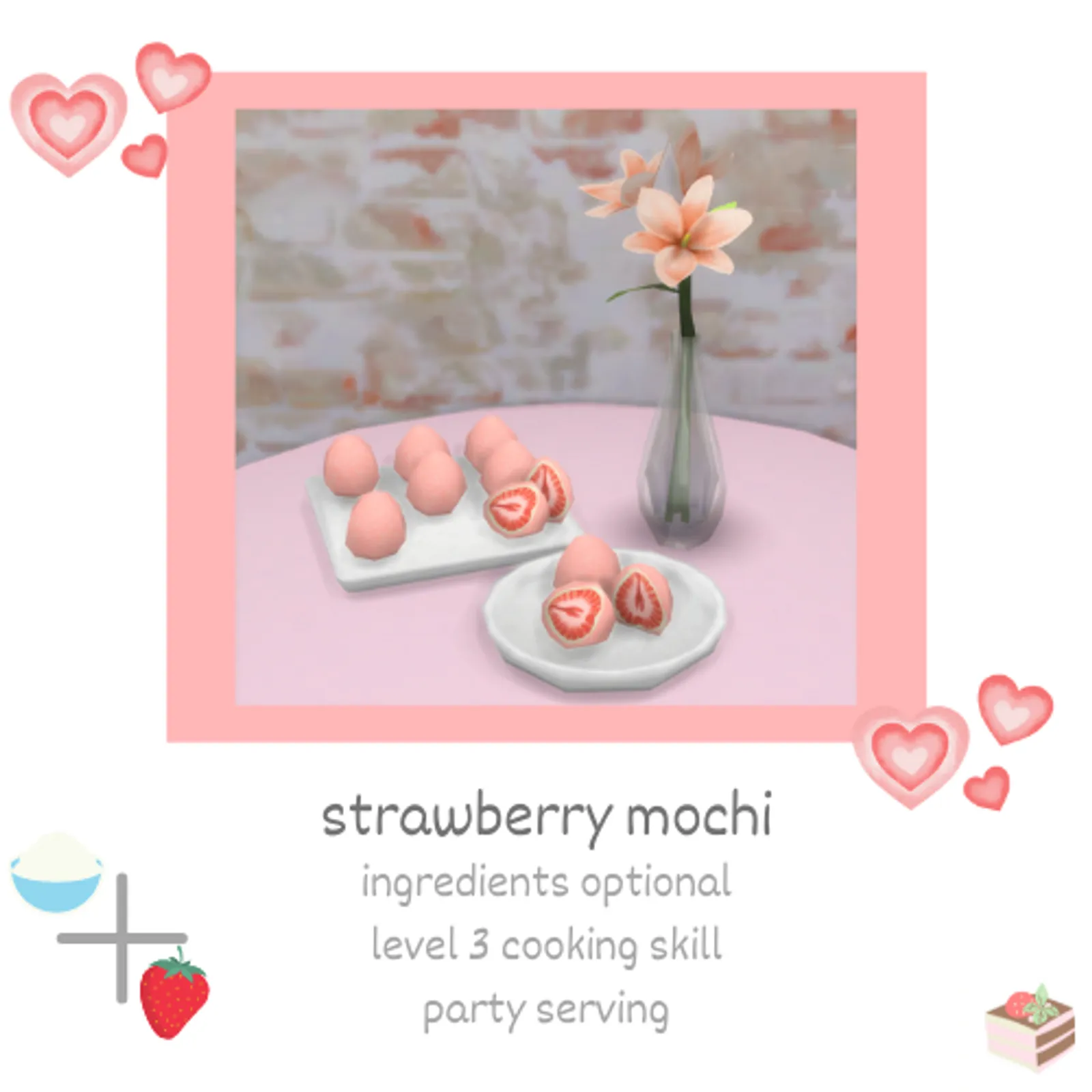 strawberry mochi 