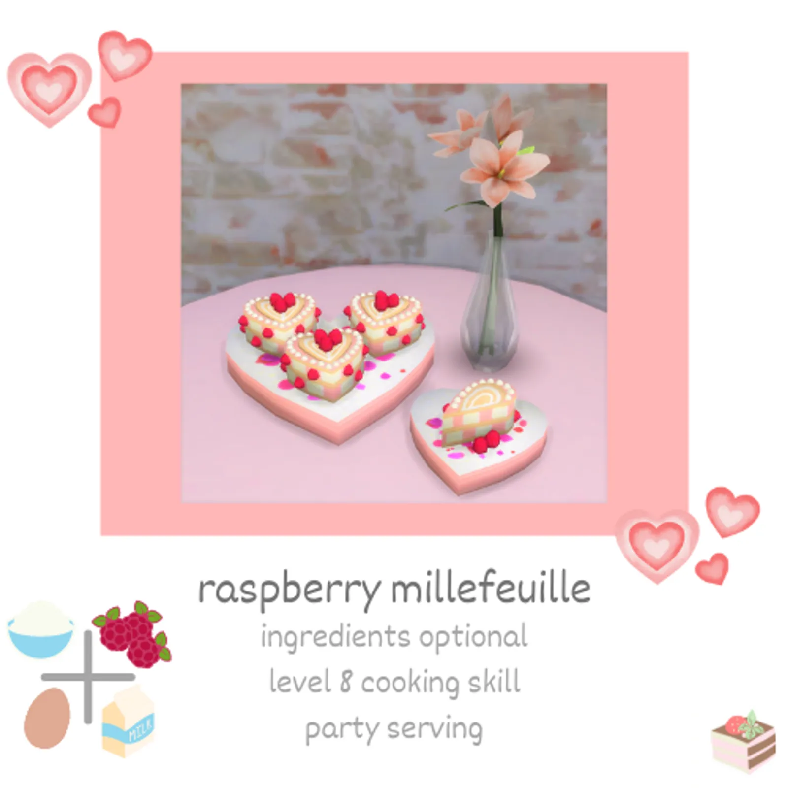 raspberry millefeuille