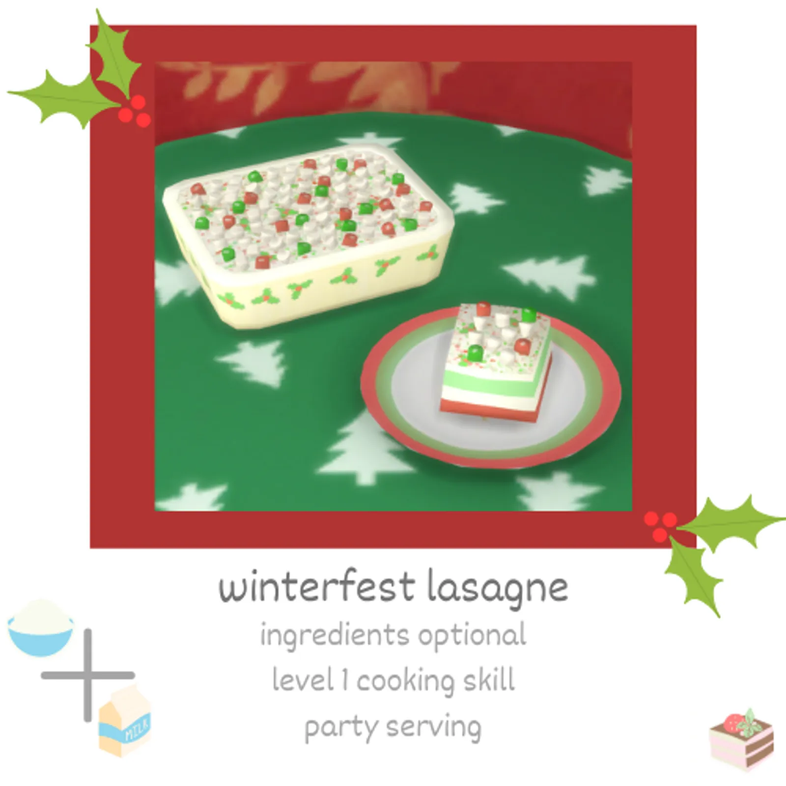 winterfest lasagne