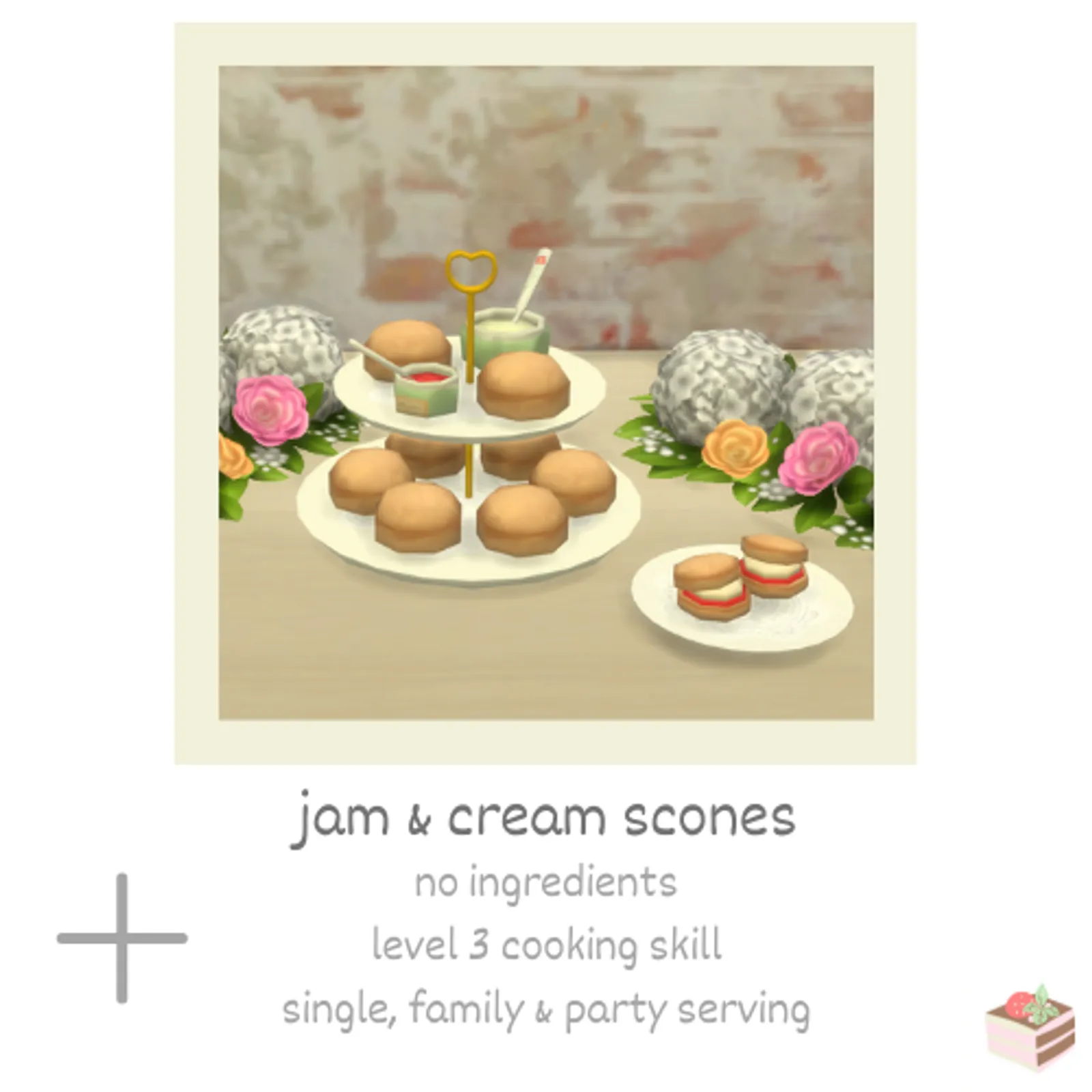 jam & cream scones