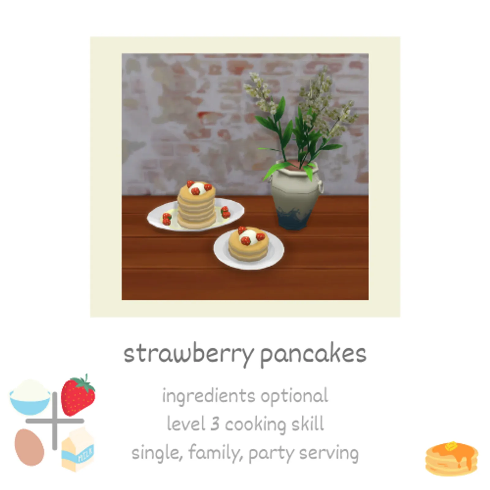 strawberry pancakes 🥞
