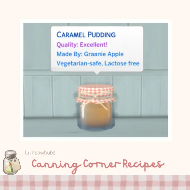 Caramel Pudding ~ Canning Recipe 