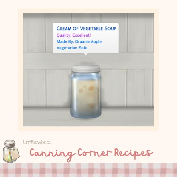 Cream of Vegetable Soup - Canning Recipe 