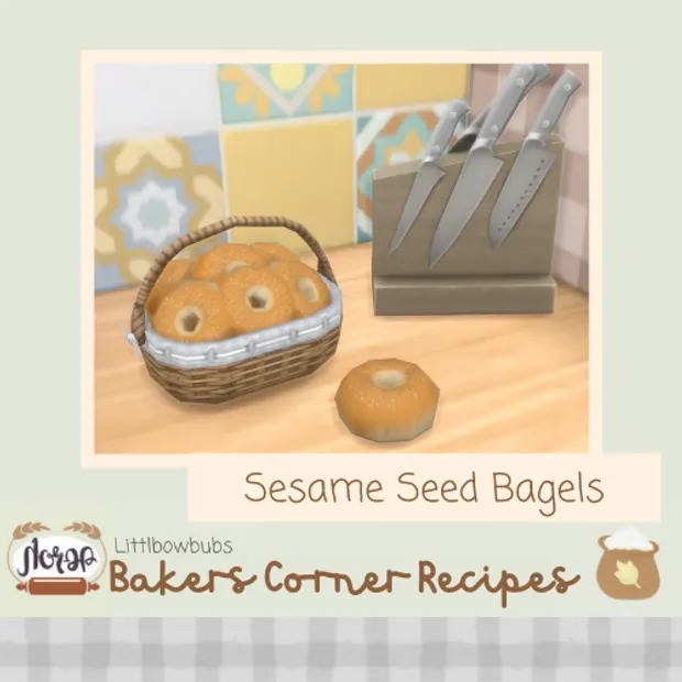 Sesame Seed Bagels ~ Bread Recipe 