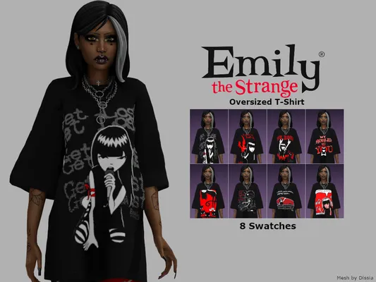 Emily The Strange Oversized T-Shirt