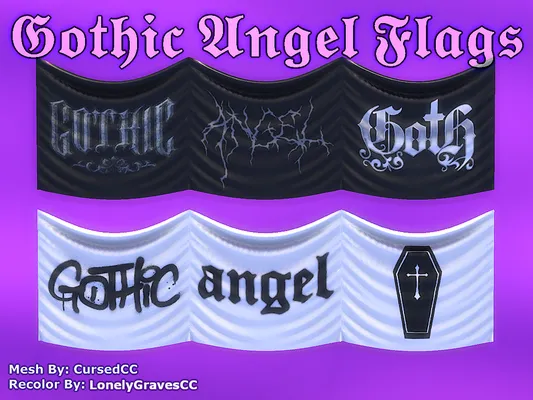 Gothic Angel Flags