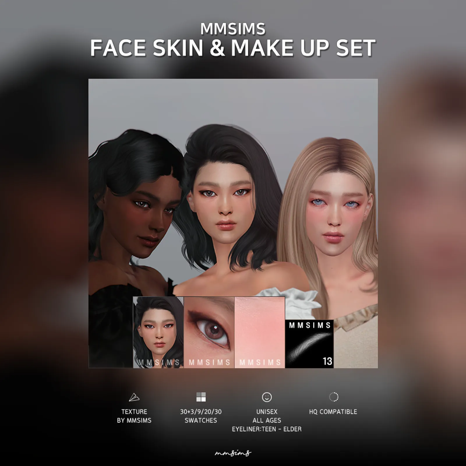 MMSIMS Face Skin & Make up Set