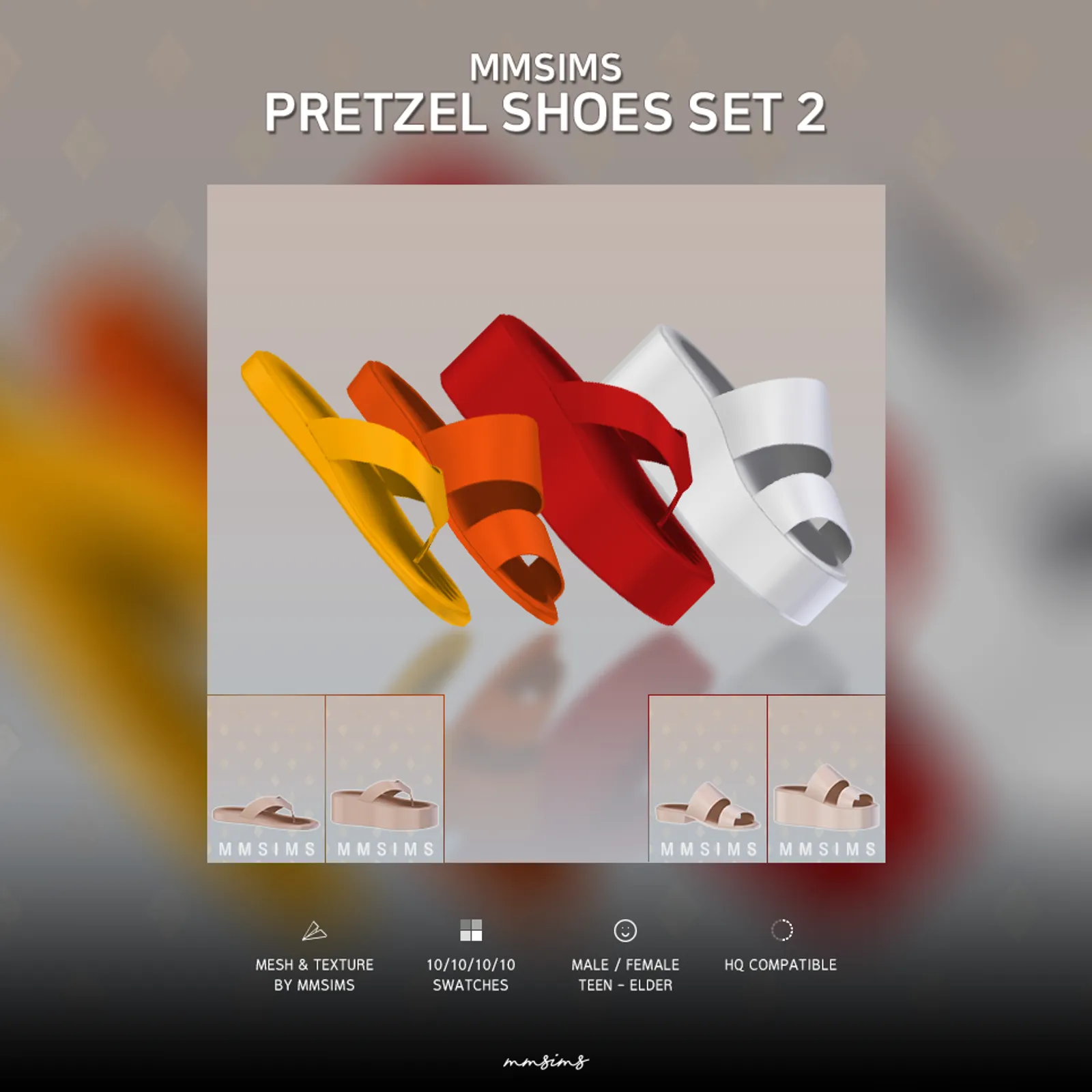 MMSIMS Pretzel Shoes Set 2
