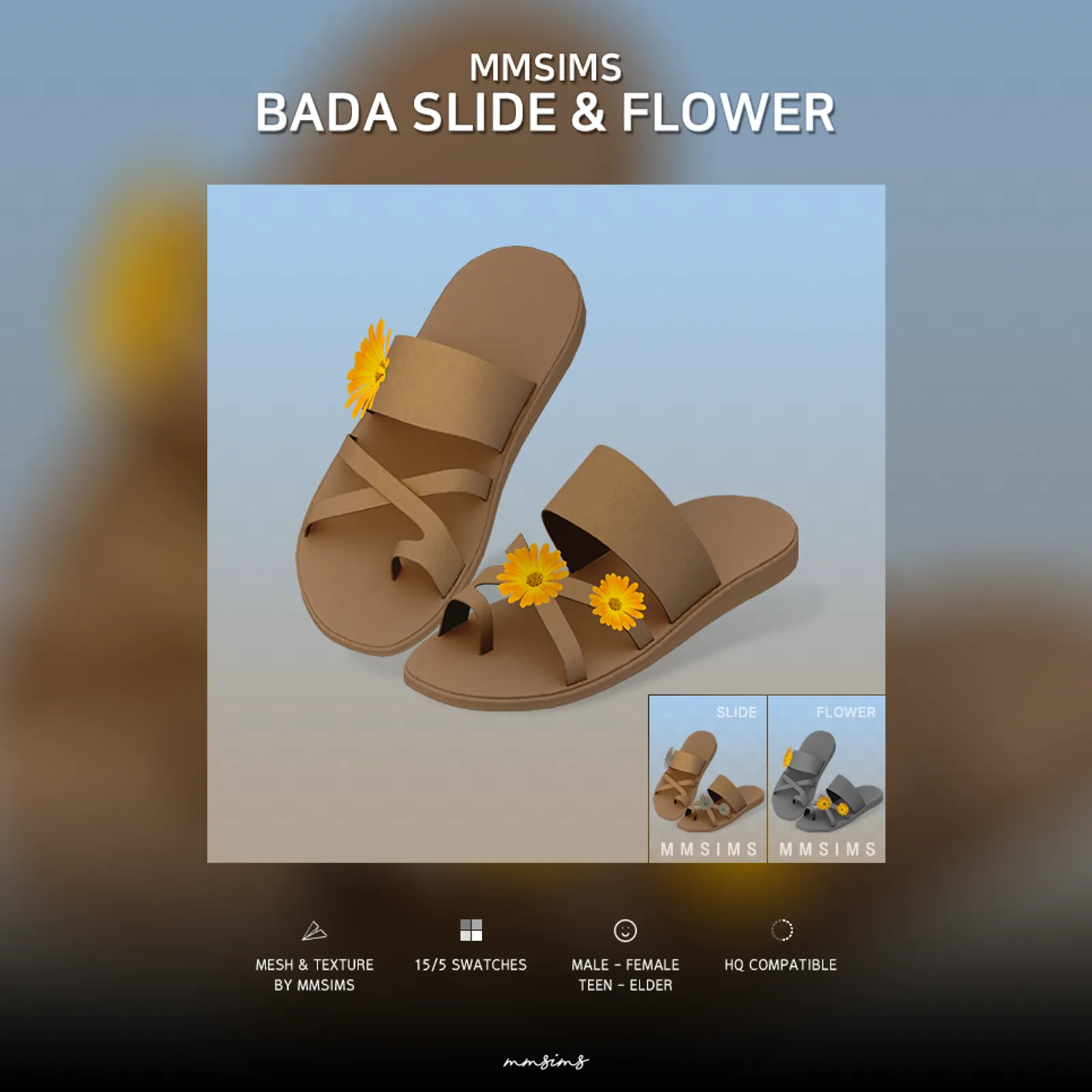 MMSIMS Bada Slide & Flower
