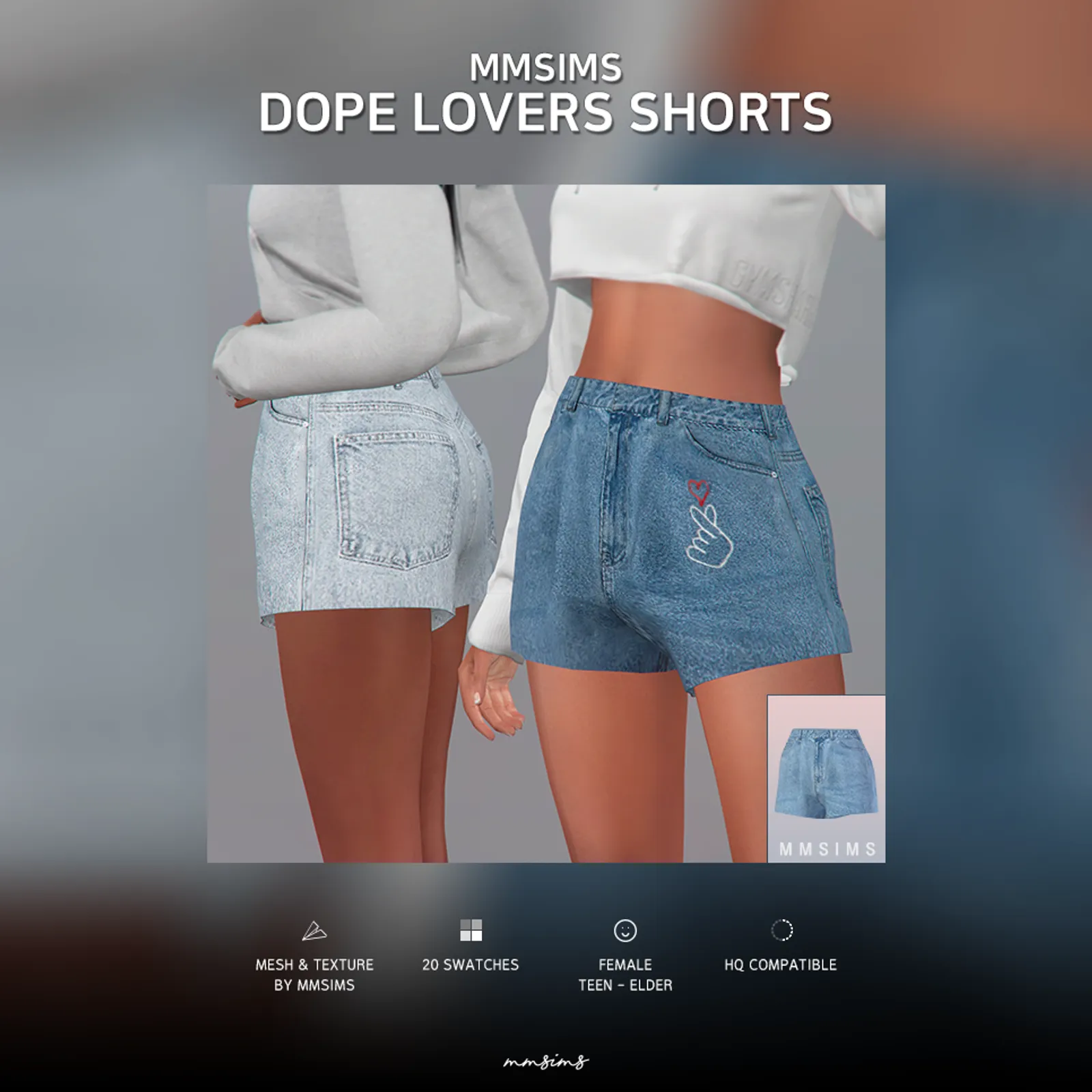 MMSIMS af Dope Lovers Shorts