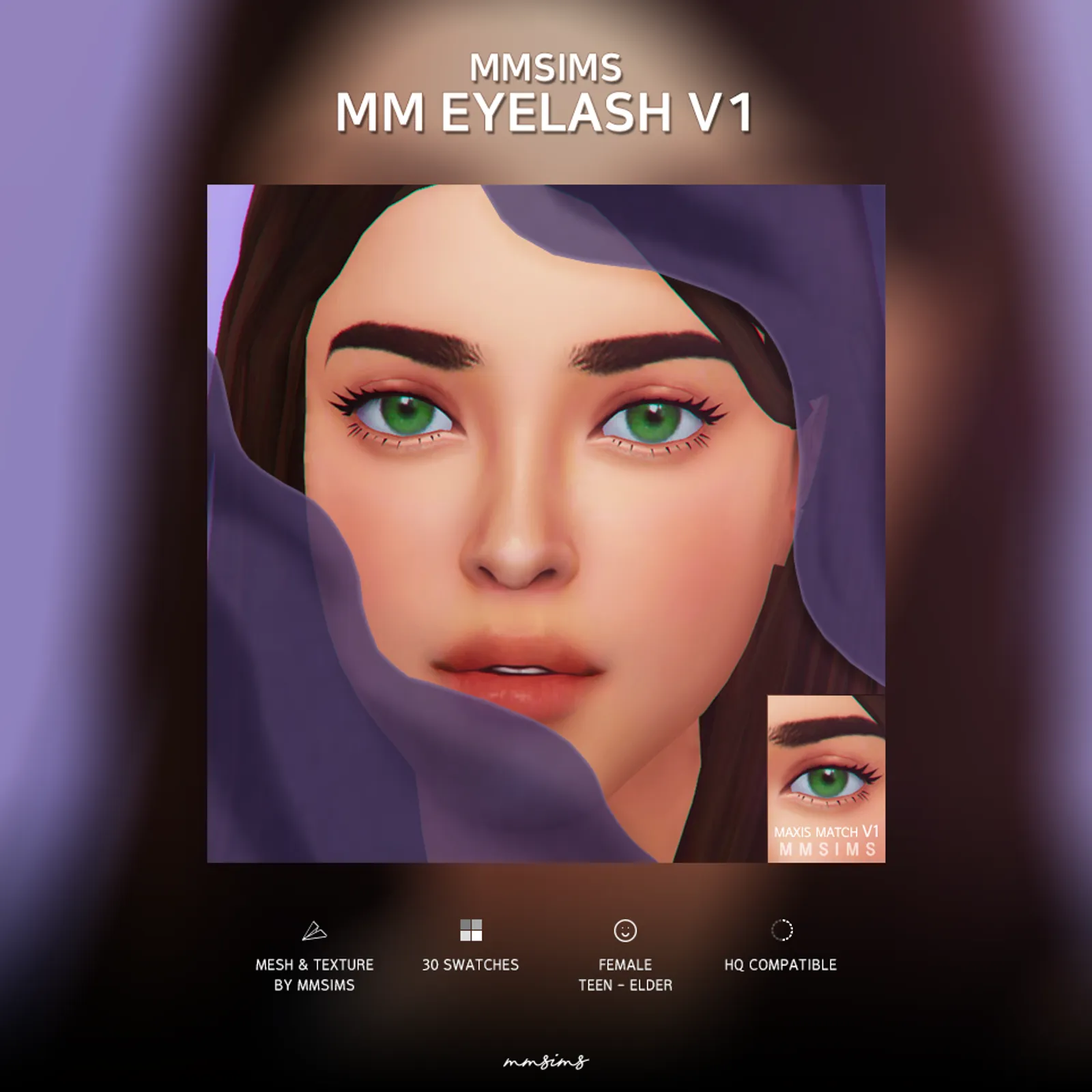 MMSIMS Eyelash Maxis Match v1